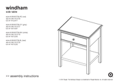 Target windham WNSIDTBLRD Assembly Instructions Manual