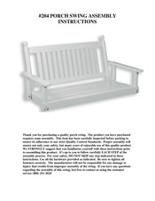 Hinkle Chair Company 204 Instructions Manual