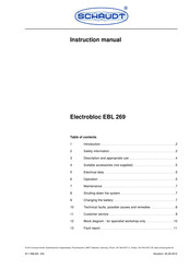 Schaudt Electrobloc EBL 269 Instruction Manual