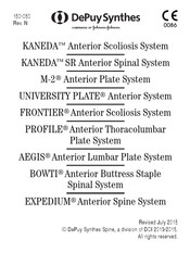 Johnson & Johnson DePuy Synthes Kaneda Manual