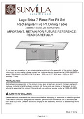 SUNVILLA FWA19979 Assembly / Care & Use Instructions