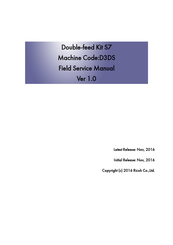 Ricoh S7 D3DS Field Service Manual