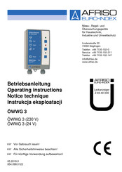 Afriso EURO-INDEX OWWG3 Series Operating Instructions Manual