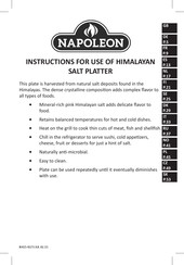 Napoleon 70025 Instructions For Use Manual
