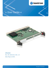 Kontron CP6105X User Manual