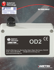 Solartron Metrology Ametek OD2 User Leaflet