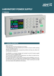 Joy-it JT-RD6006 Manual