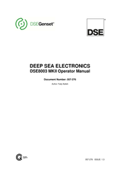 DSEGenset DSE8003 MKII Operator's Manual