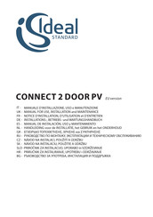 Ideal-Standard CONNECT 2 DOOR PV Manual For Use, Installation And Maintenance