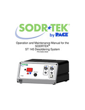 Pace Sodrtek ST 145E Operation And Maintenance Manual