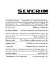 SEVERIN SH 8401 Instructions For Use Manual