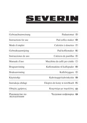 Severin KA-5160 Instructions For Use Manual