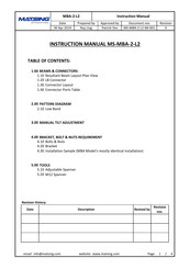 Matsing MS-MBA-2-L2 Instruction Manual