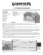 Gardener's Elevated Cedar Raised Bed Manual