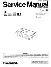 Panasonic FZ-10 Service Manual