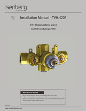 Isenberg TVH.4201 Installation Manual