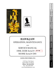 Hawk HawkJaw M100K Operation, Maintenance And Service Manual