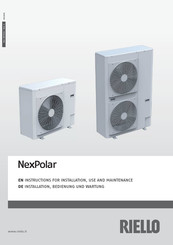 Riello NEXPOLAR 012 ME Instructions For Installation, Use And Maintenance Manual
