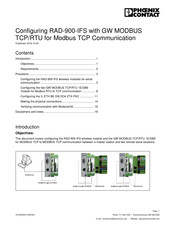 Phoenix Contact GW MODBUS TCP/RTU Manual