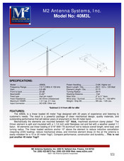 M2 Antenna Systems 40M3L Assembly Manual