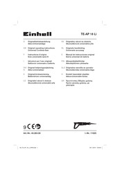 Einhell TE-AP 18 Li Original Operating Instructions