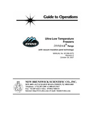 NEW BRUNSWICK SCIENTIFIC Innova U101 Manual To Operations