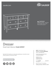 Sauder Shoal Creek 409937 Instruction