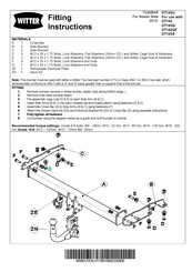 Witter DT143U Fitting Instructions