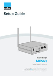 Mdex MX560 Setup Manual