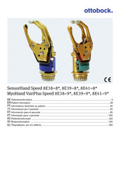 Otto Bock SensorHand Speed 8E39-8 Manual