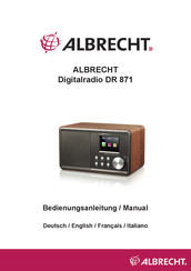 Albrecht DR 871 Manual