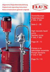 Flux F 560 GS XB-50/21 Series Original Main Operating Instructions