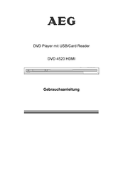 AEG DVD 4520 HDMI Instruction Manual