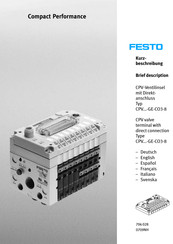 Festo CPV -GE-CO3-8 Series Manual