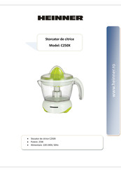 Heinner C250X Manual