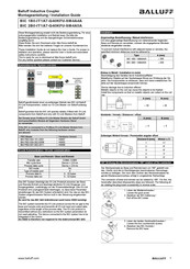 Balluff BIC 1B0-IT1A7-Q40KFU-SM4A4A Installation Manual