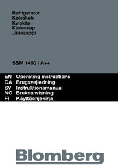 Blomberg SSM 1450 I A++ Operating Instructions Manual