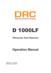 DRC D 1000LF Operation Manual