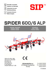 SIP SPIDER 600/6 ALP Instruction For Work