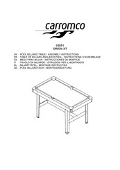 Carromco 02051 Assembly Instructions Manual