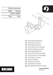 Brink 5051 Fitting Instructions Manual