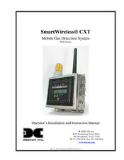 Detcon SmartWireless CXT Operator's Installation And Instruction Manual