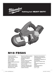Milwaukee M18 FBS85 Original Instructions Manual