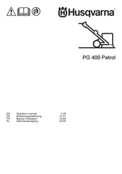 Husqvarna PG 400 Petrol Operator's Manual