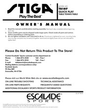 Stiga T8107 Owner's Manual