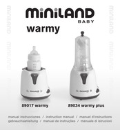 miniland baby WARMY PLUS 89034 Instruction Manual