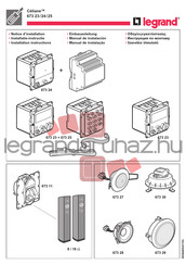 LEGRAND Celiane 673 24 Installation Instructions Manual