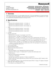 Honeywell HPR12DC416UL Product Installation Document
