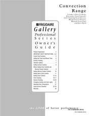 Frigidaire Gallery Professional Series Owner's Manual