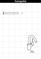 Hans Grohe Talis S 32070009 Instructions For Use/Assembly Instructions